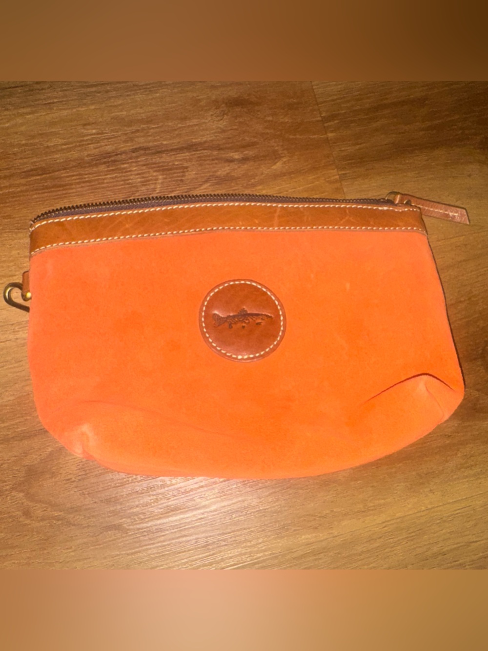 F.H. Wadsworth NYC Canvas and Leather Travel Bag Orange 🍊